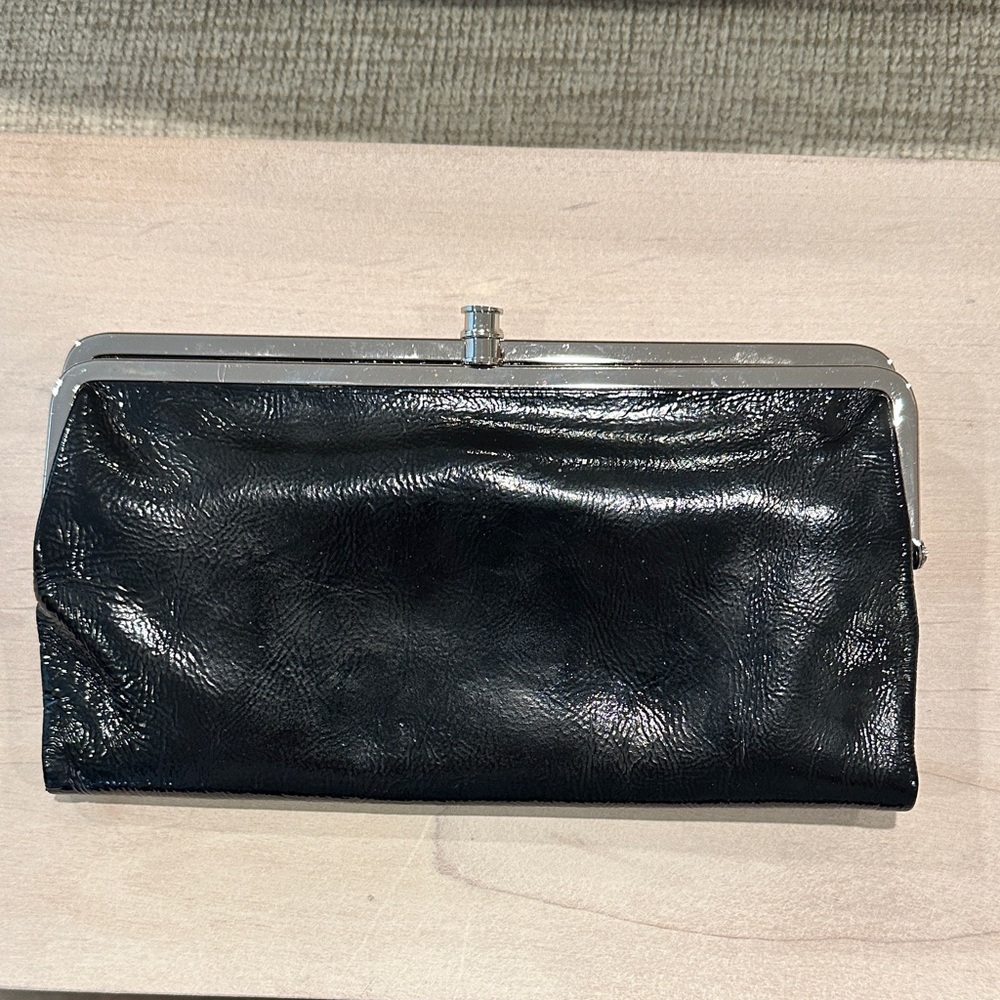 HOBO International Vintage Lauren Black Patent Leather Women's Clutch